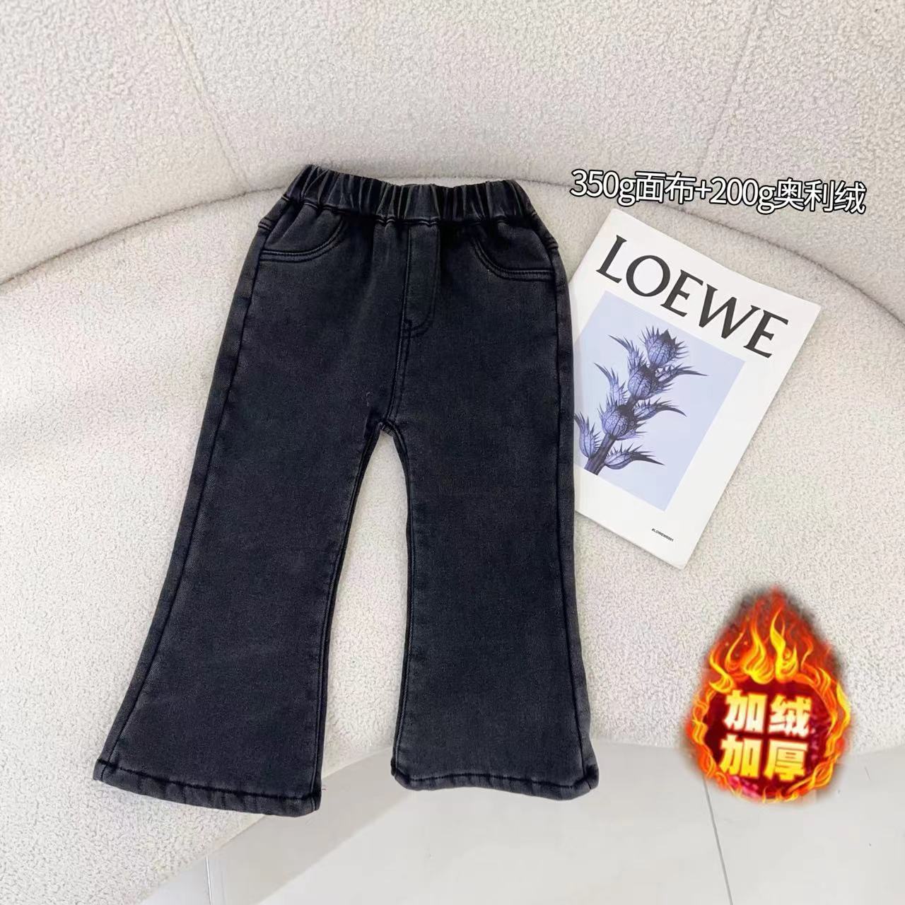 汤圆Glue pudding童装【冬季百搭王】冬季气质加绒喇叭裤 YA-3415