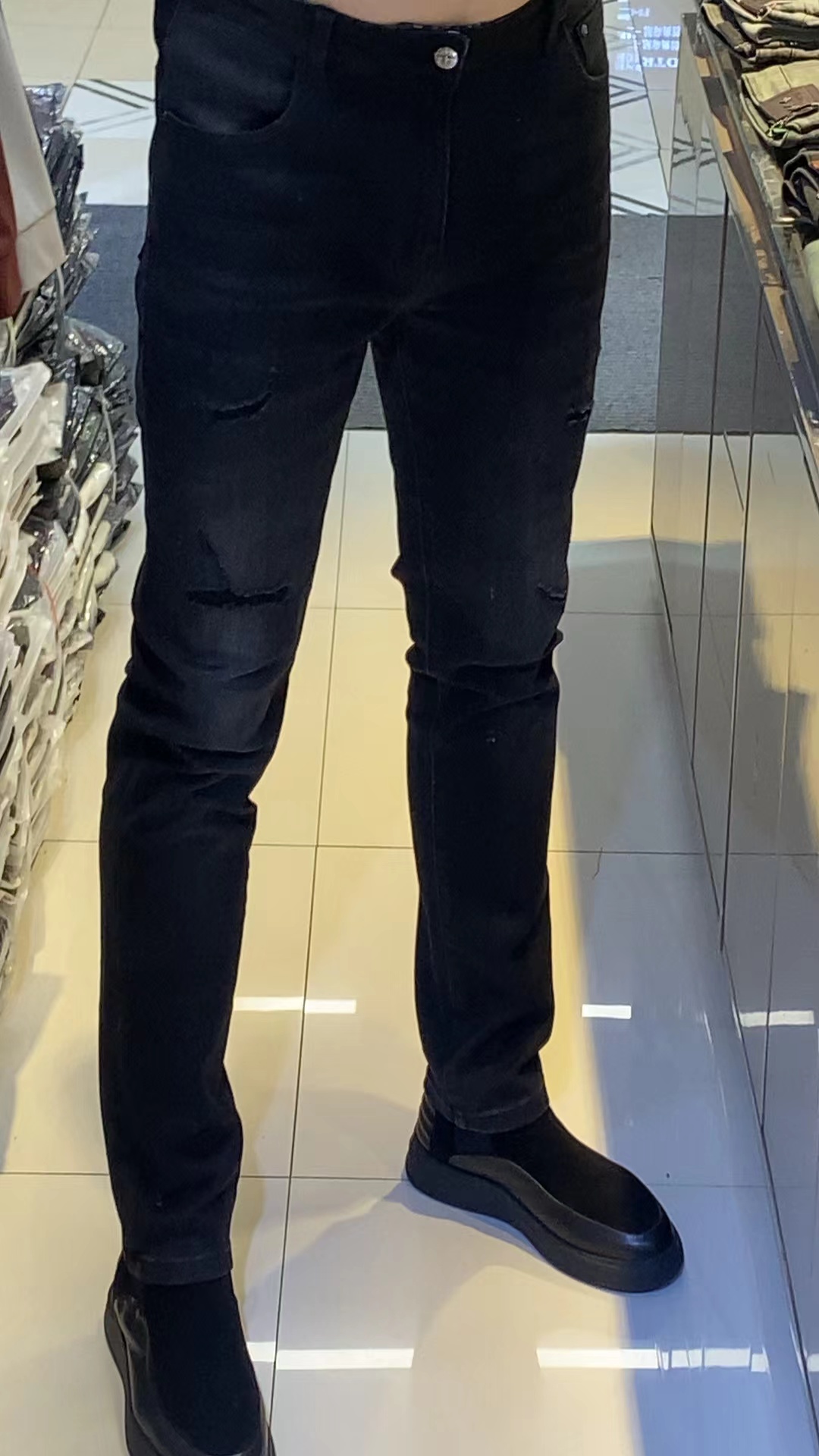 2025秋季新款男士高端时尚弹力小脚牛仔裤 1602