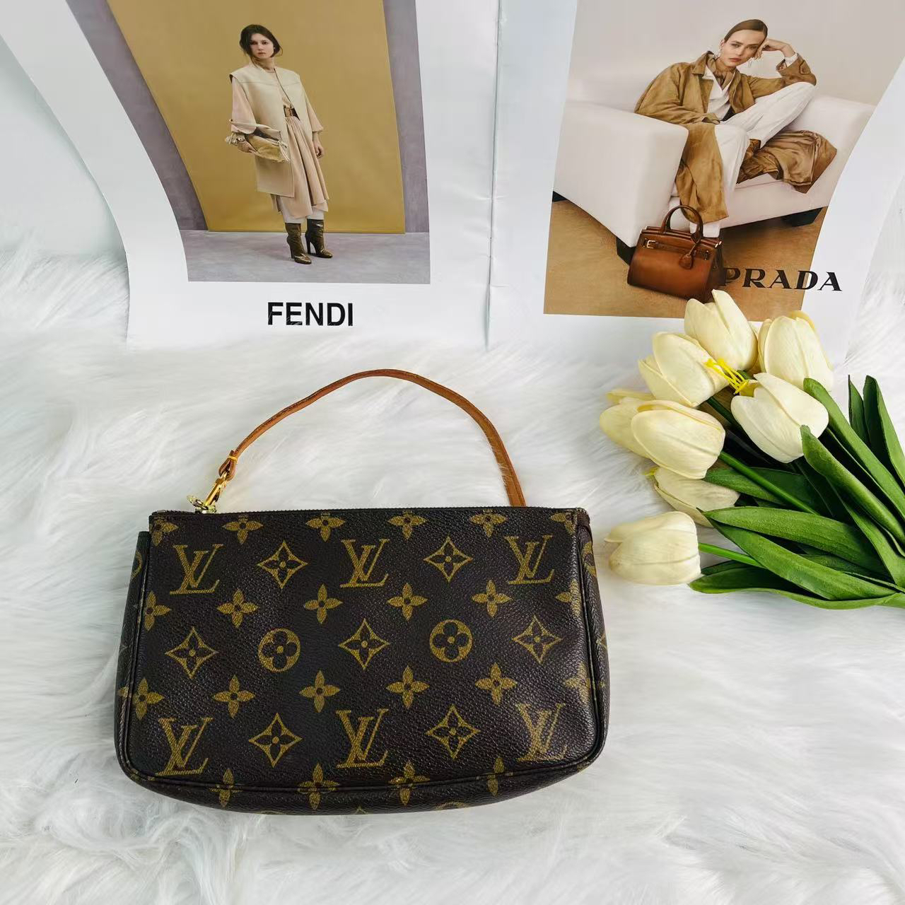 95新 LouisVuitton/路易威登 路易威登 老花大麻将全原