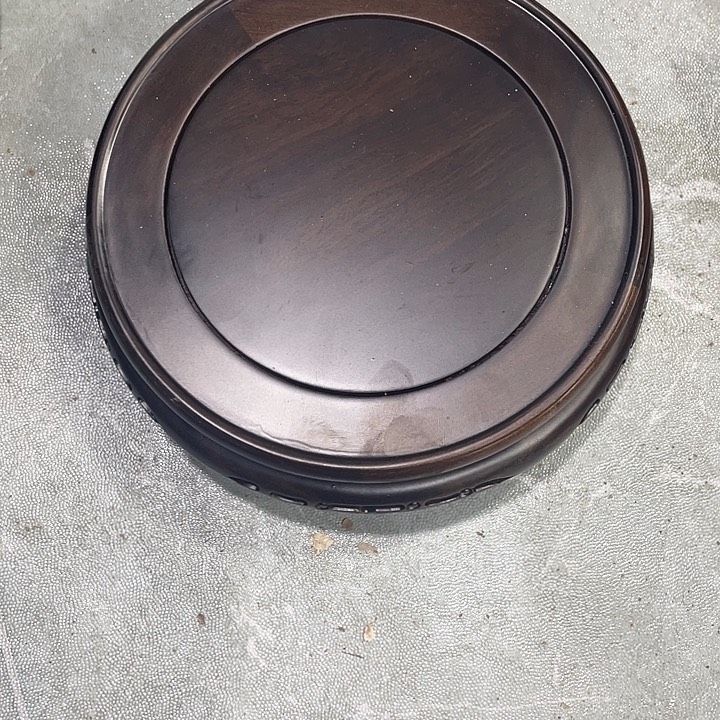 香榧木红木底座工艺品17.5