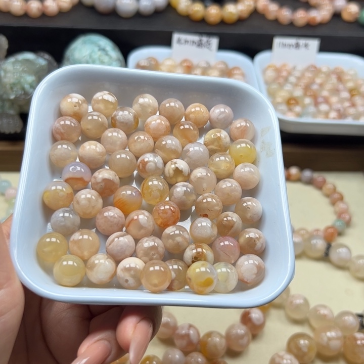 玛瑙/玉髓未镶嵌手链6毛克价11mm 110克