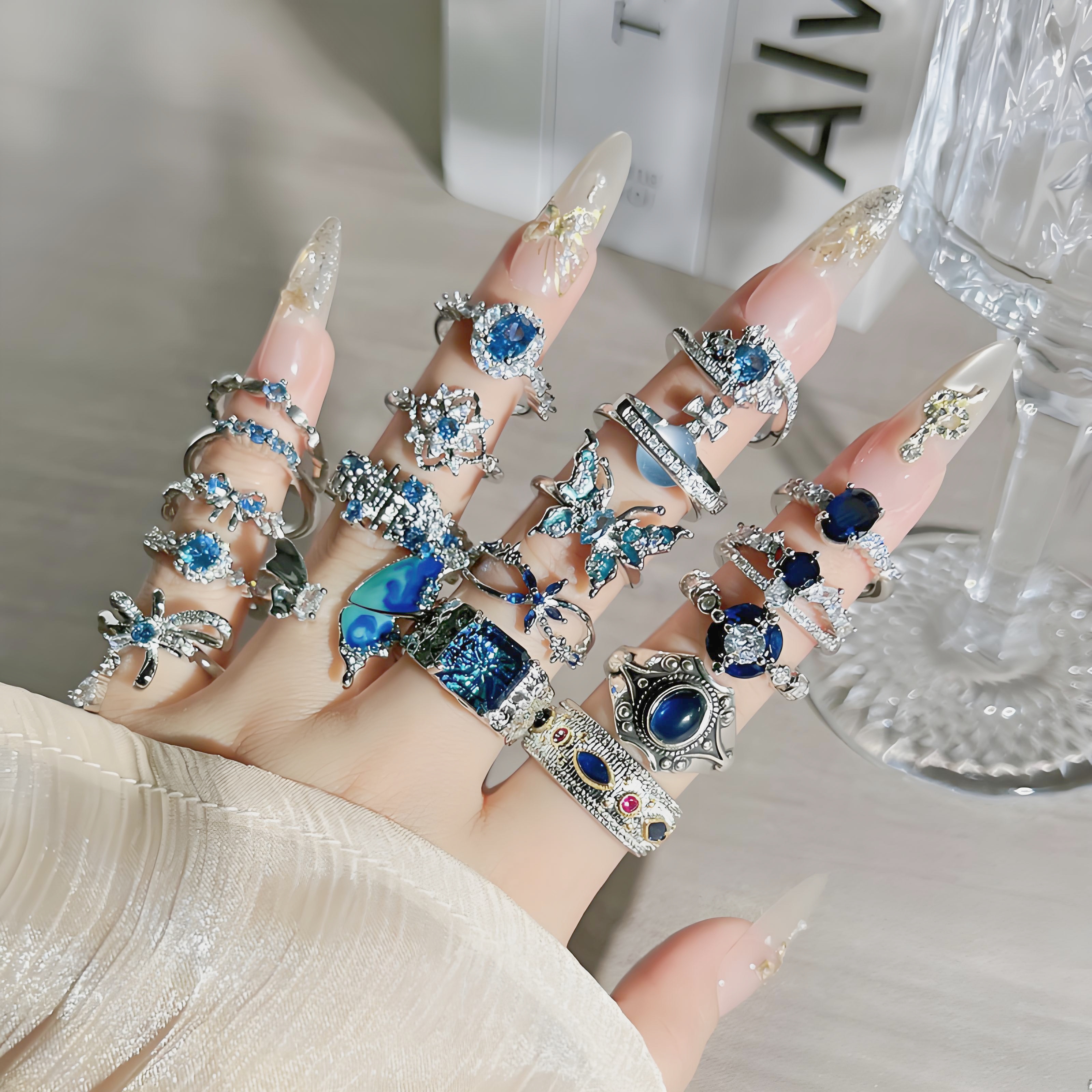 高定精美镀银/金戒指随机一款