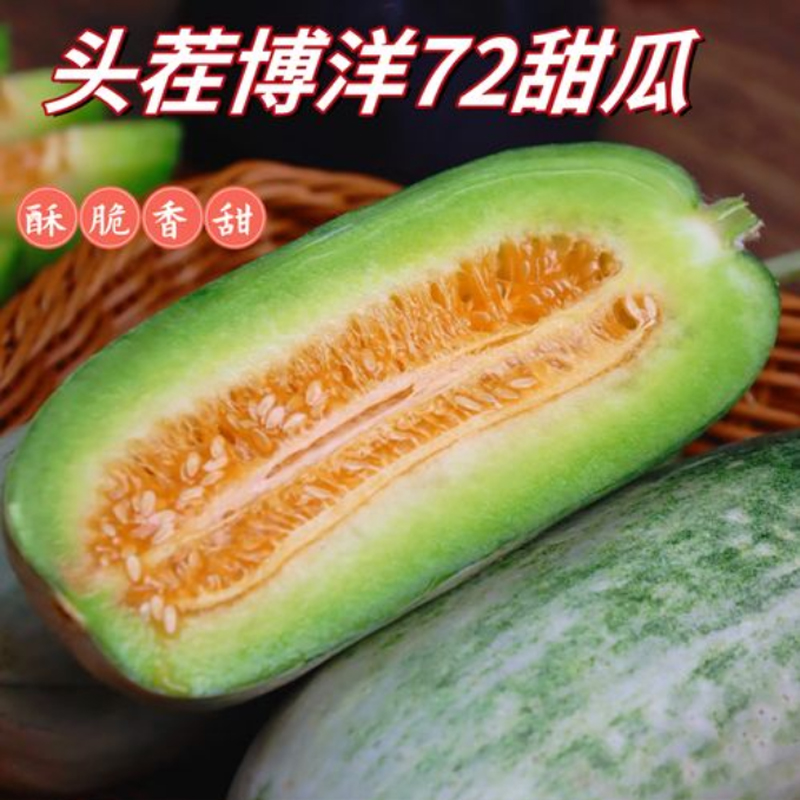 博洋甜瓜72非嫁接山东羊角蜜潍坊脆甜瓜新鲜现摘包邮整箱孕妇水果