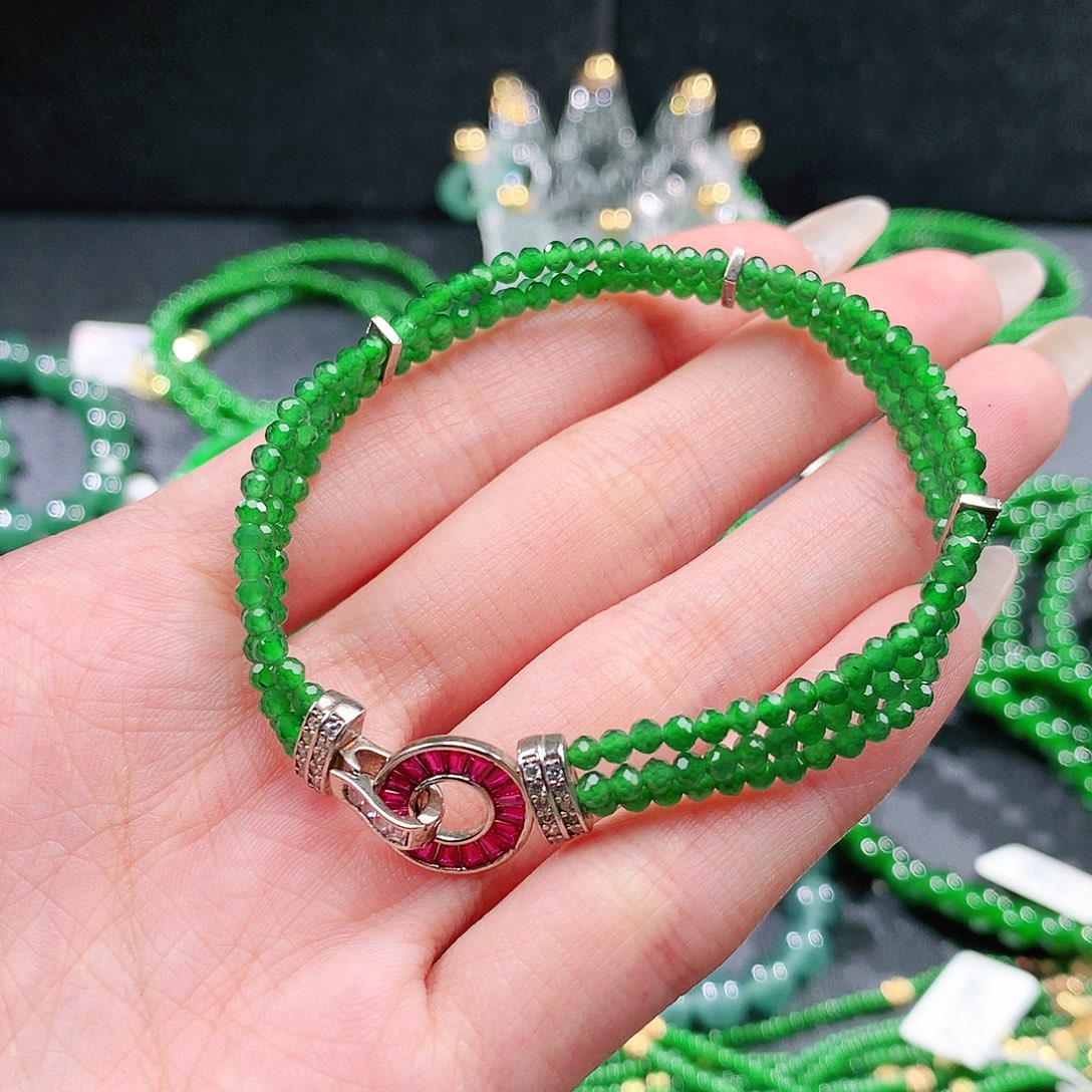 翡翠未镶嵌手链手链