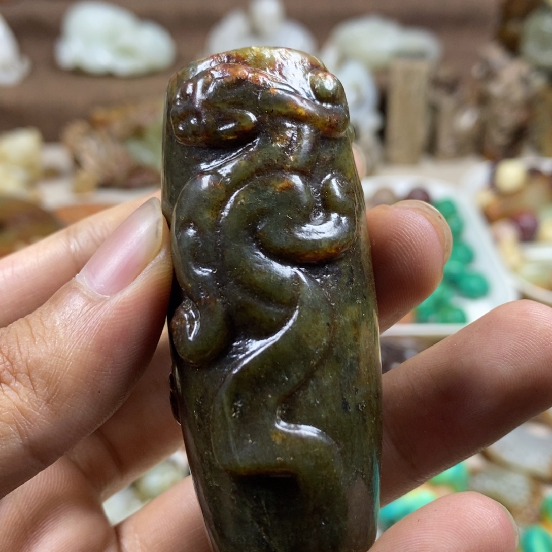 和田玉未镶嵌挂件