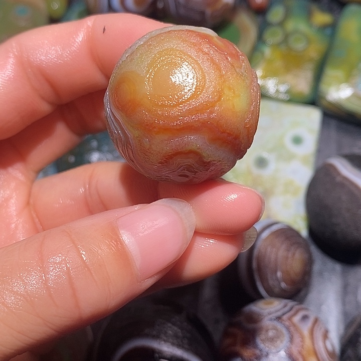 小***蜜玛瑙/玉髓合金颈饰