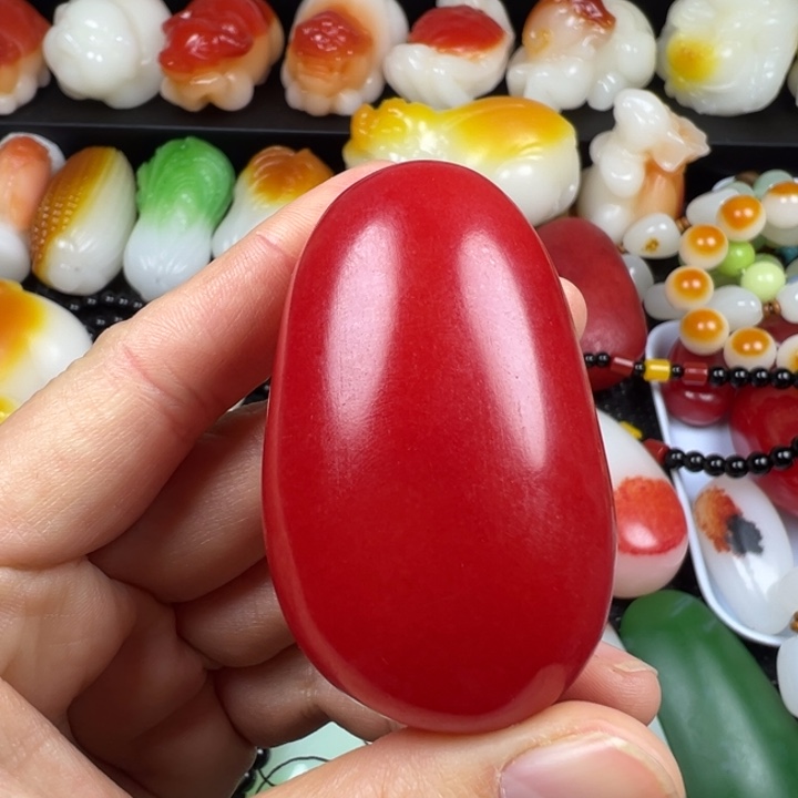 新疆戈壁五彩石金丝