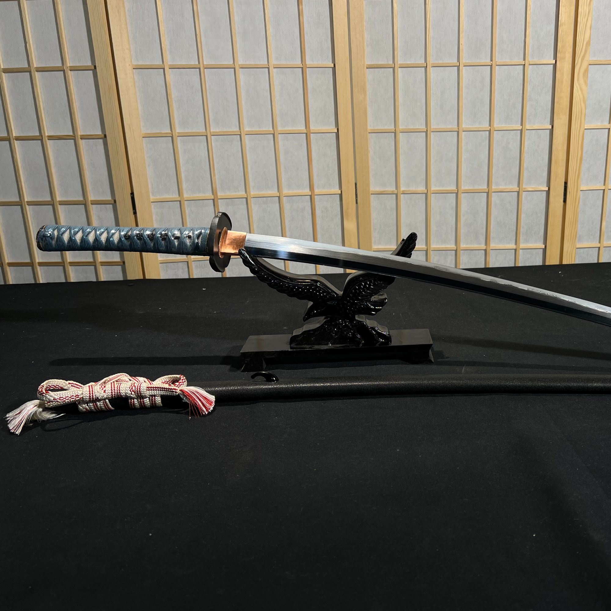 龙泉市铸得鑫刀剑手工刀武士刃三枚合夹钢虎彻写物手精细刀未开刃