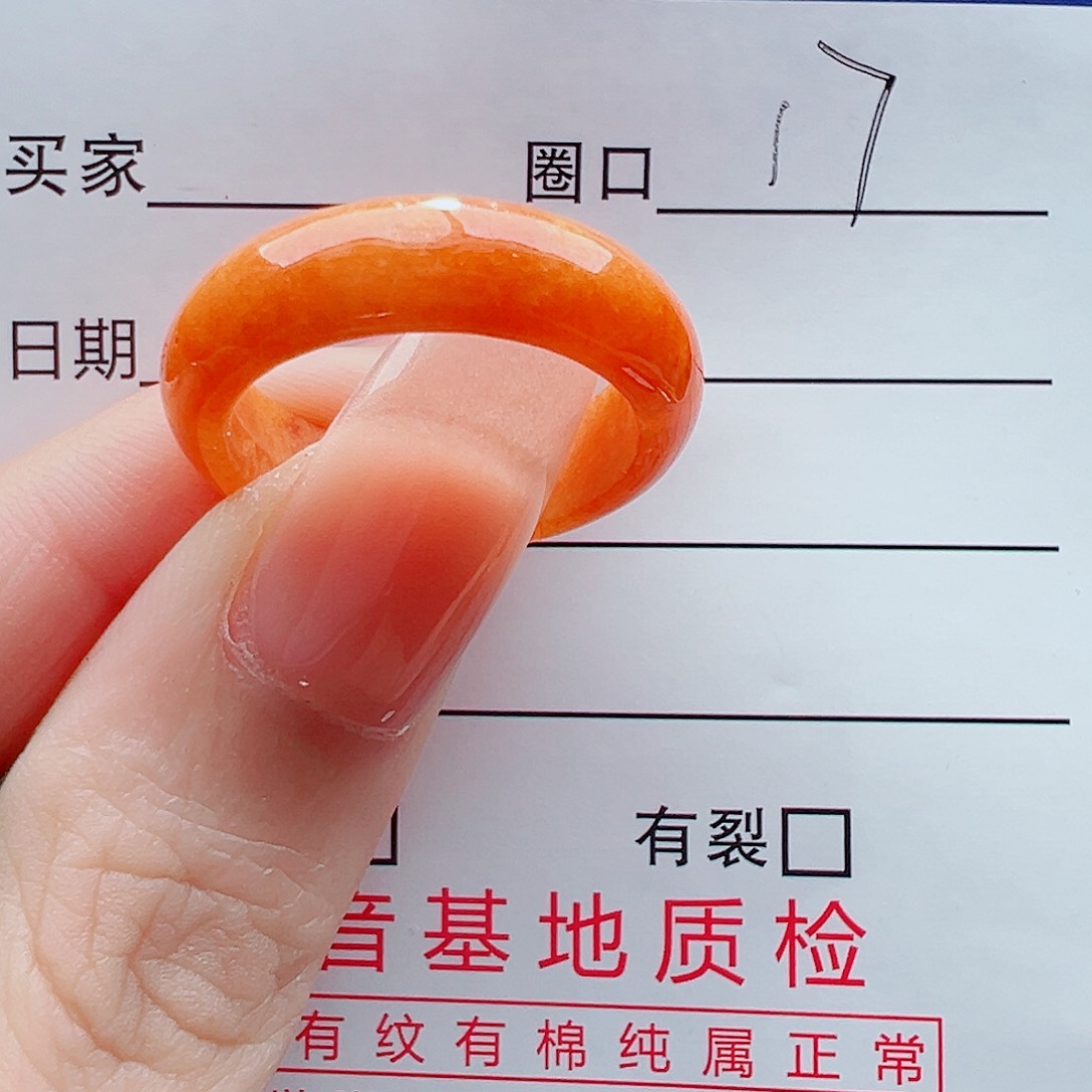 未镶嵌戒指翡翠戒圈