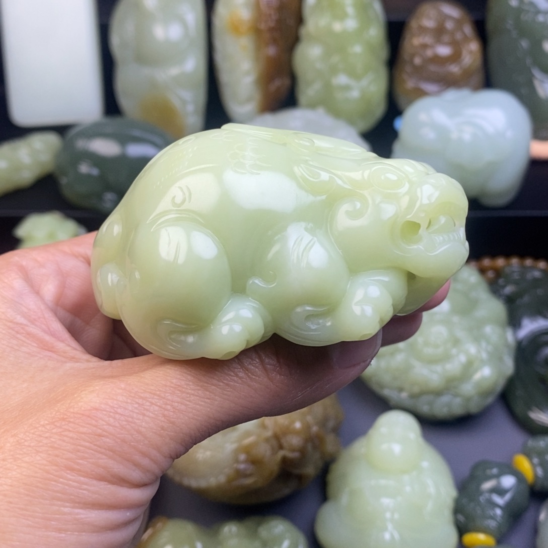 和田玉把件未镶嵌做***道