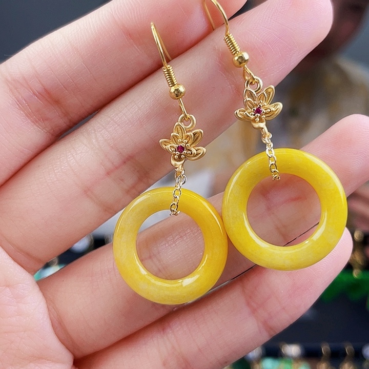 翡翠耳饰未镶嵌饰品