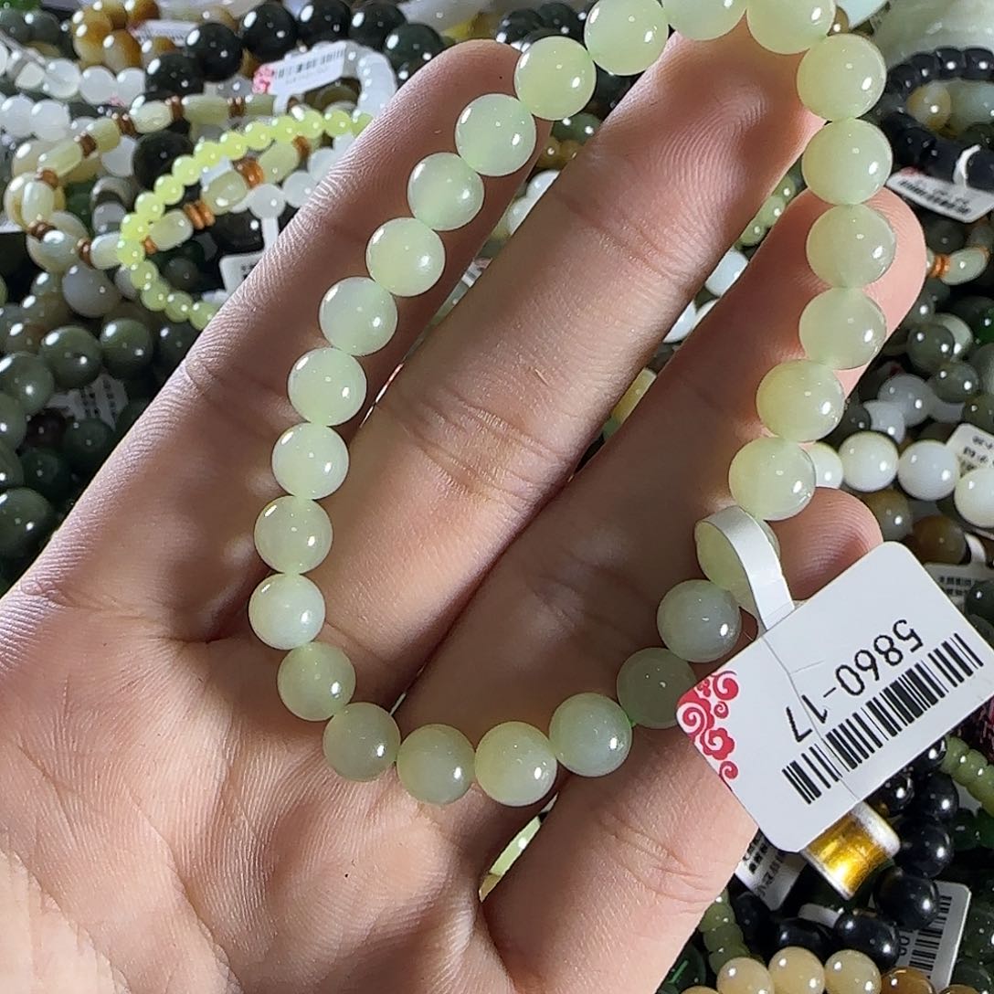 和田玉手链未镶嵌474