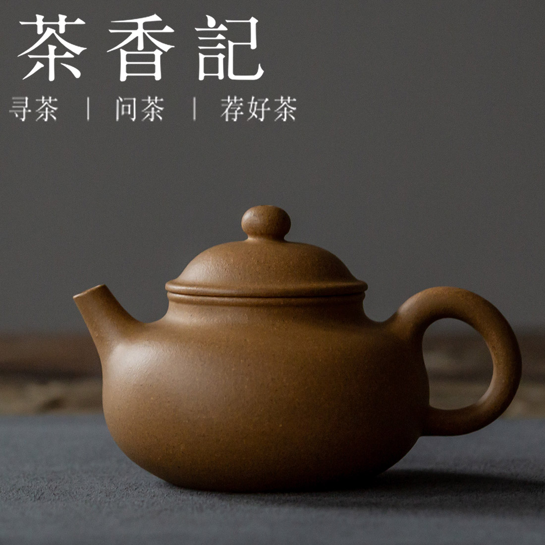 茶香记 紫砂壶原矿黄金段泥小容天120ml永砂工作室入门级小清新