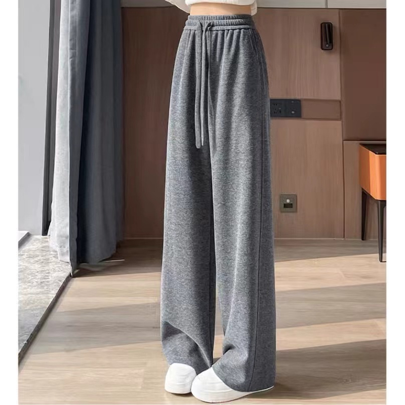 【蜜爷家】秋冬爆厚加绒直筒糯米裤5810#