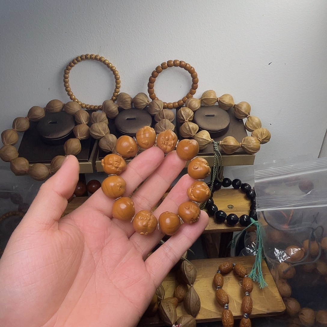 涷***枫橄榄核手串/手链1.8百态