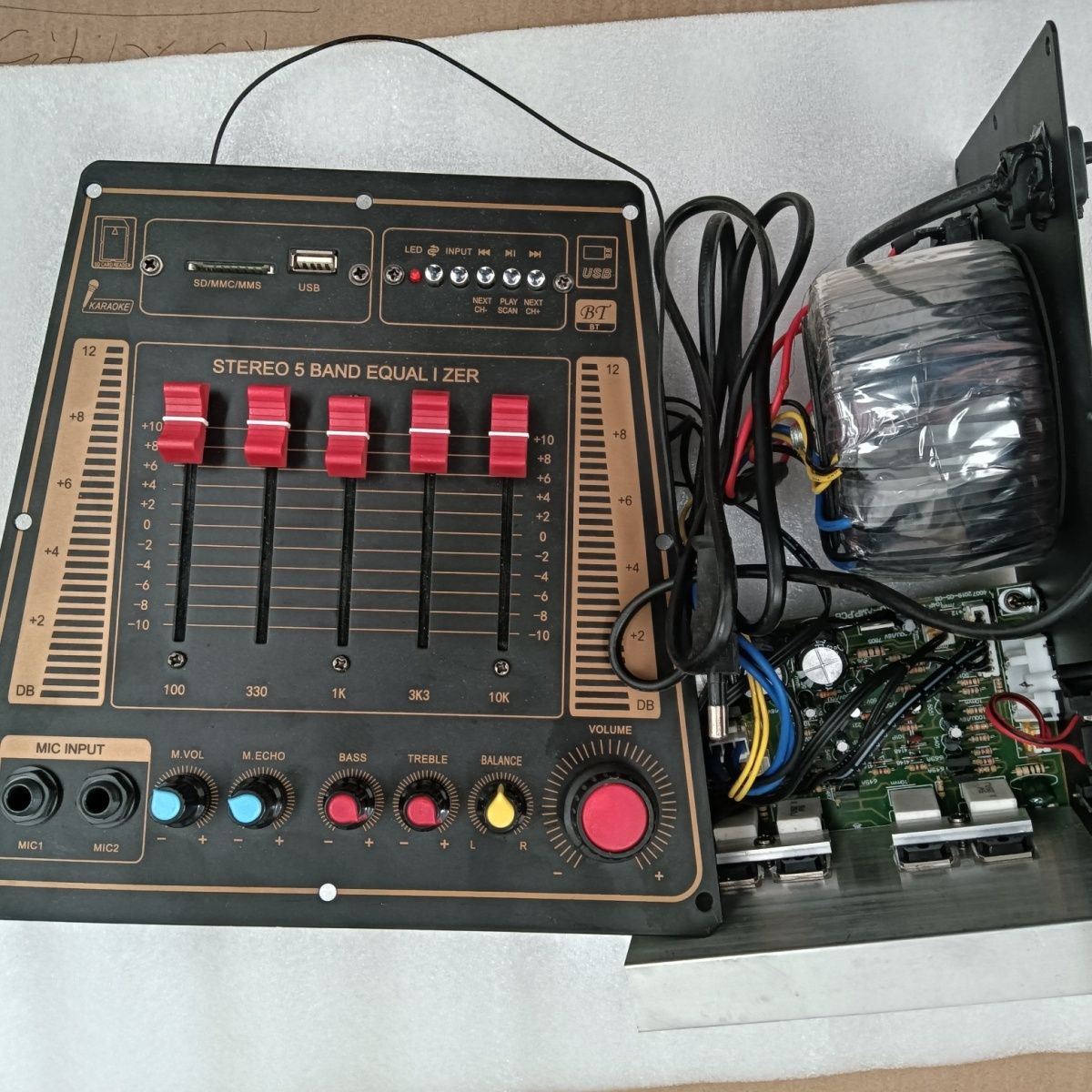 9新  蓝牙连不上 电容掉 板子弯15寸舞台音响双声道板子 不退换