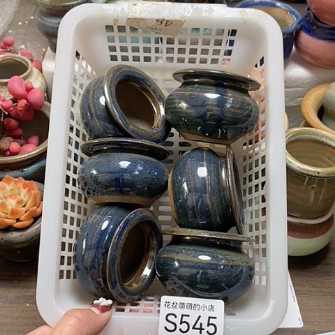 紫砂花盆545微瑕品口径4厘米左右