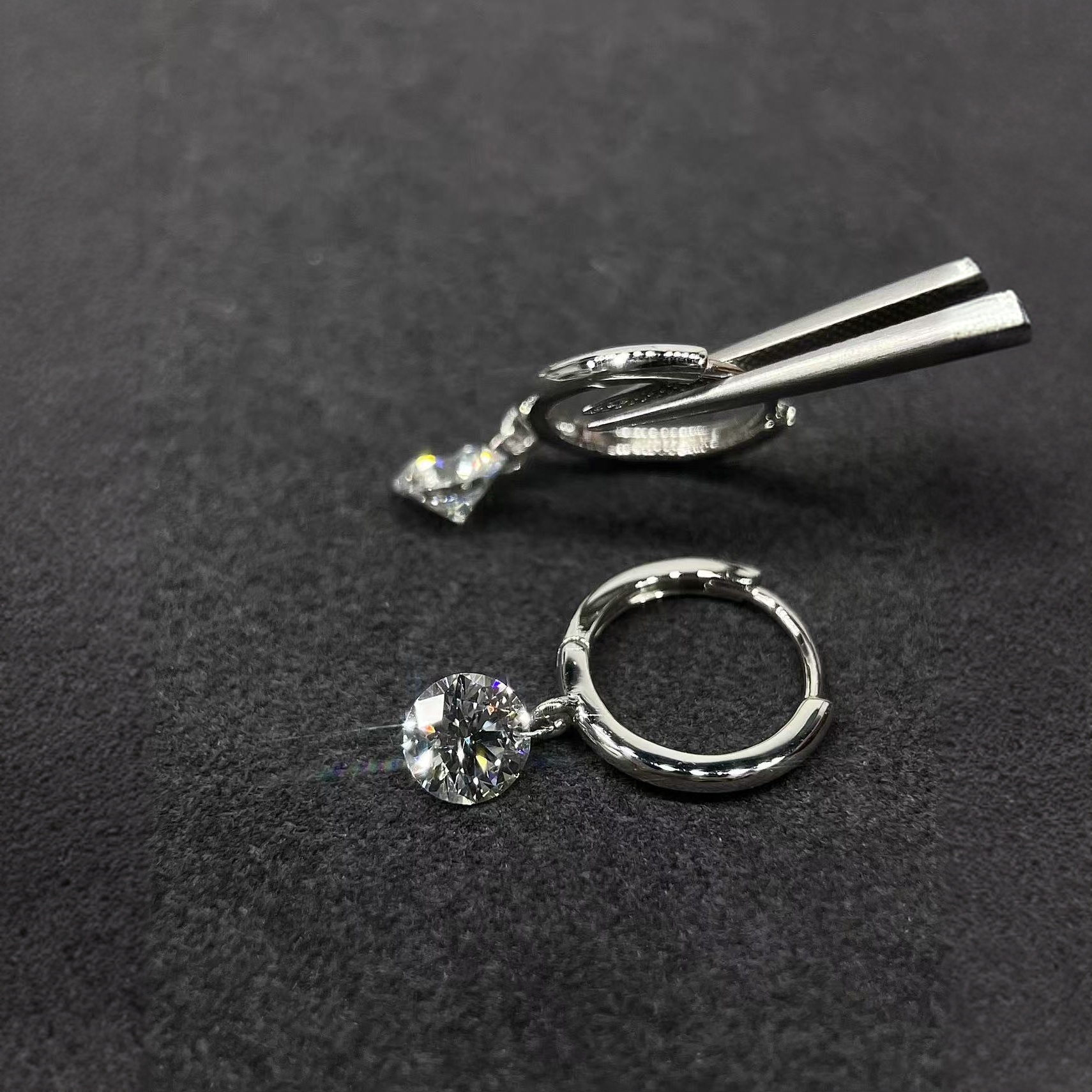 【合成/培育】足铂培育钻圆钻耳圈