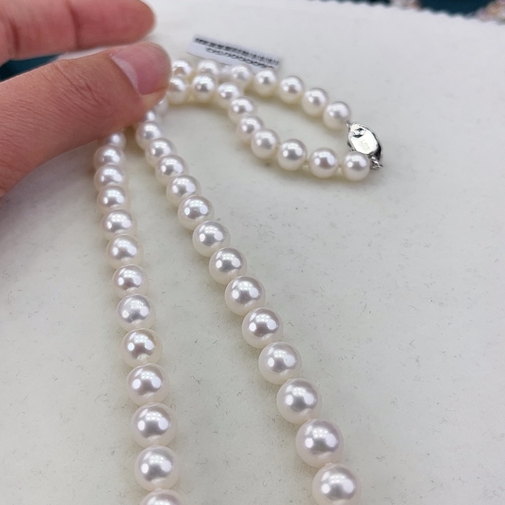 淡水珍珠耳饰银S925镶嵌卡8极光冷白高品