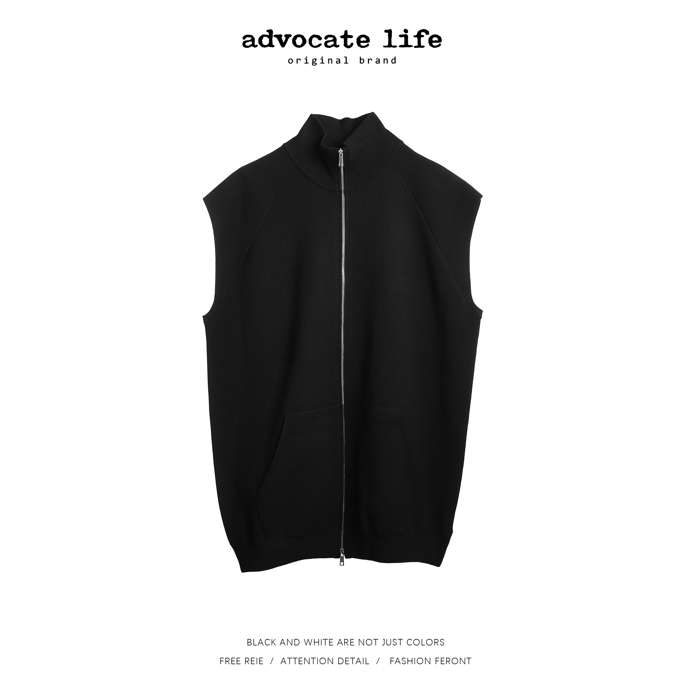 生活主张Advocatelife针织休闲百搭长款无袖轻奢设计马甲JQ342001