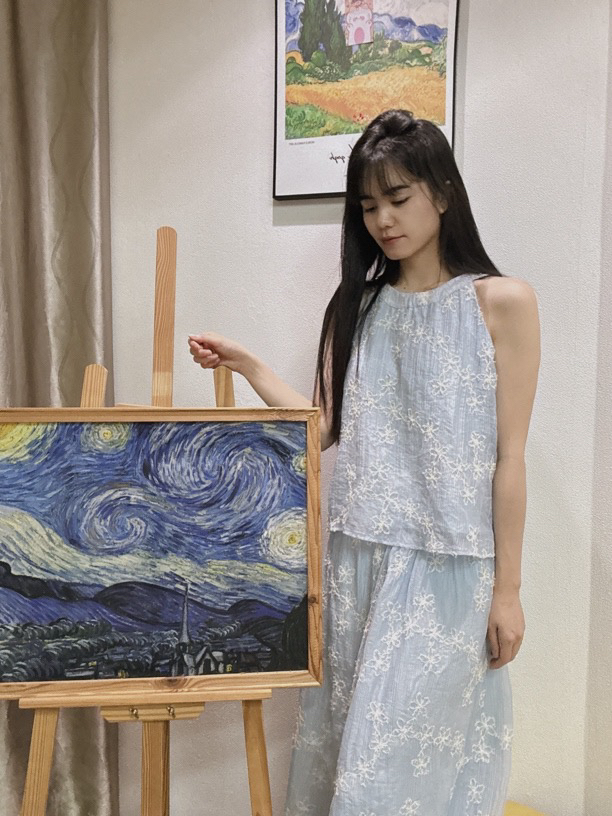 蕾丝国风印花森系法式时尚套装夏季吊带碎花休闲风