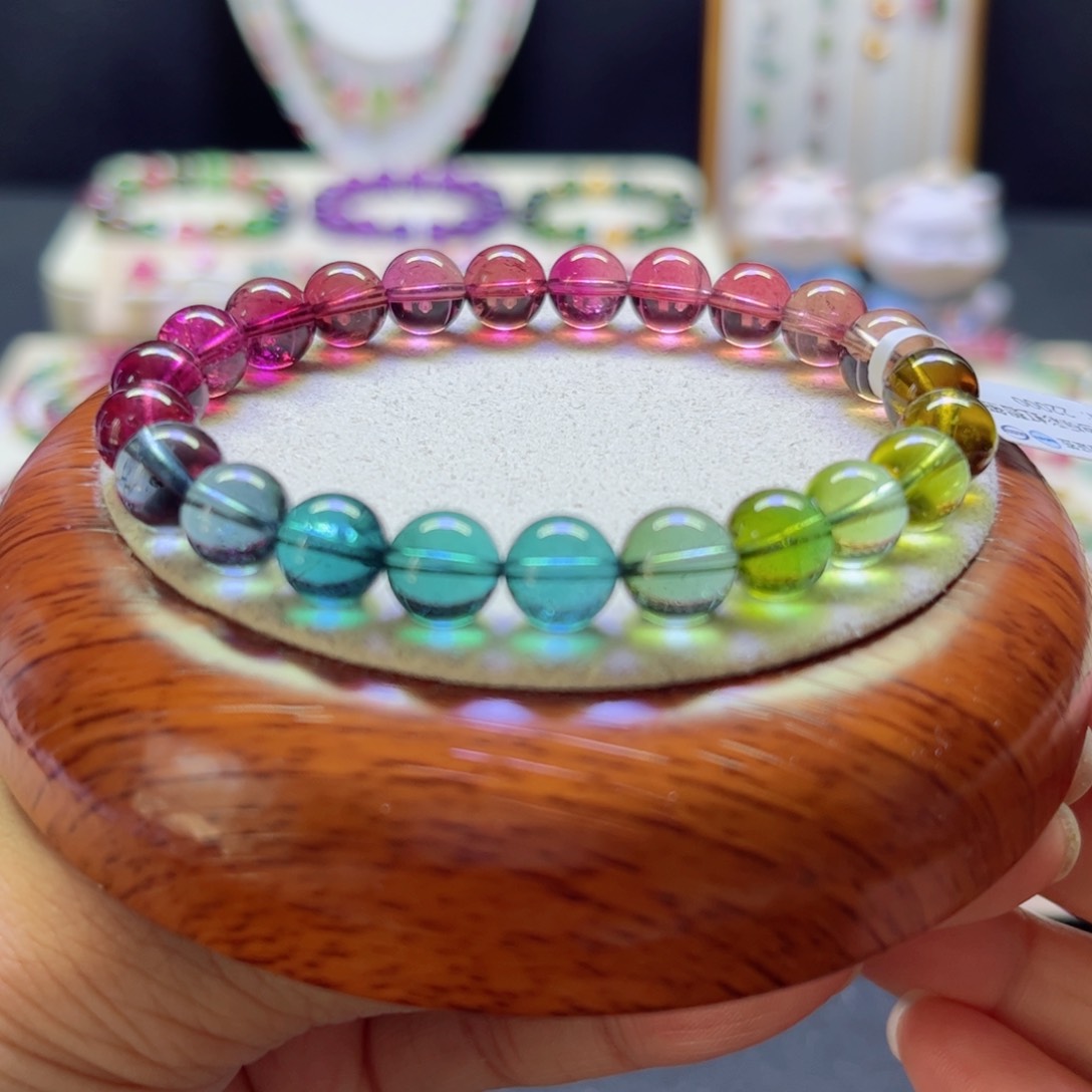 手链未镶嵌碧玺色标8.5mm