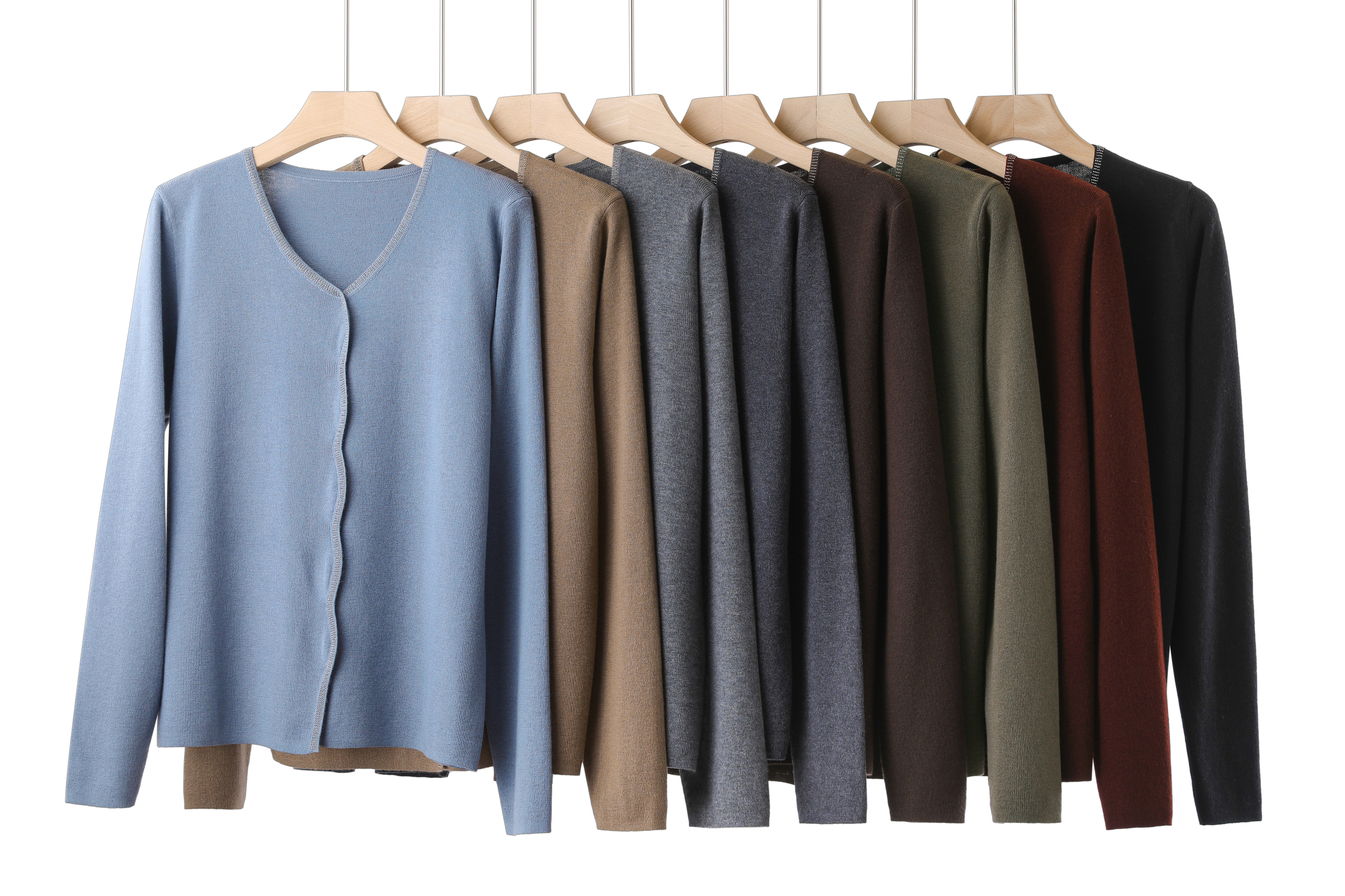 百搭宽松型针织衫圆领女装轻职风9160