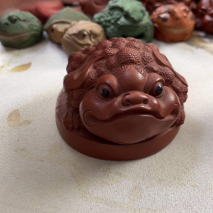 ．***生紫砂茶宠紫砂金蟾