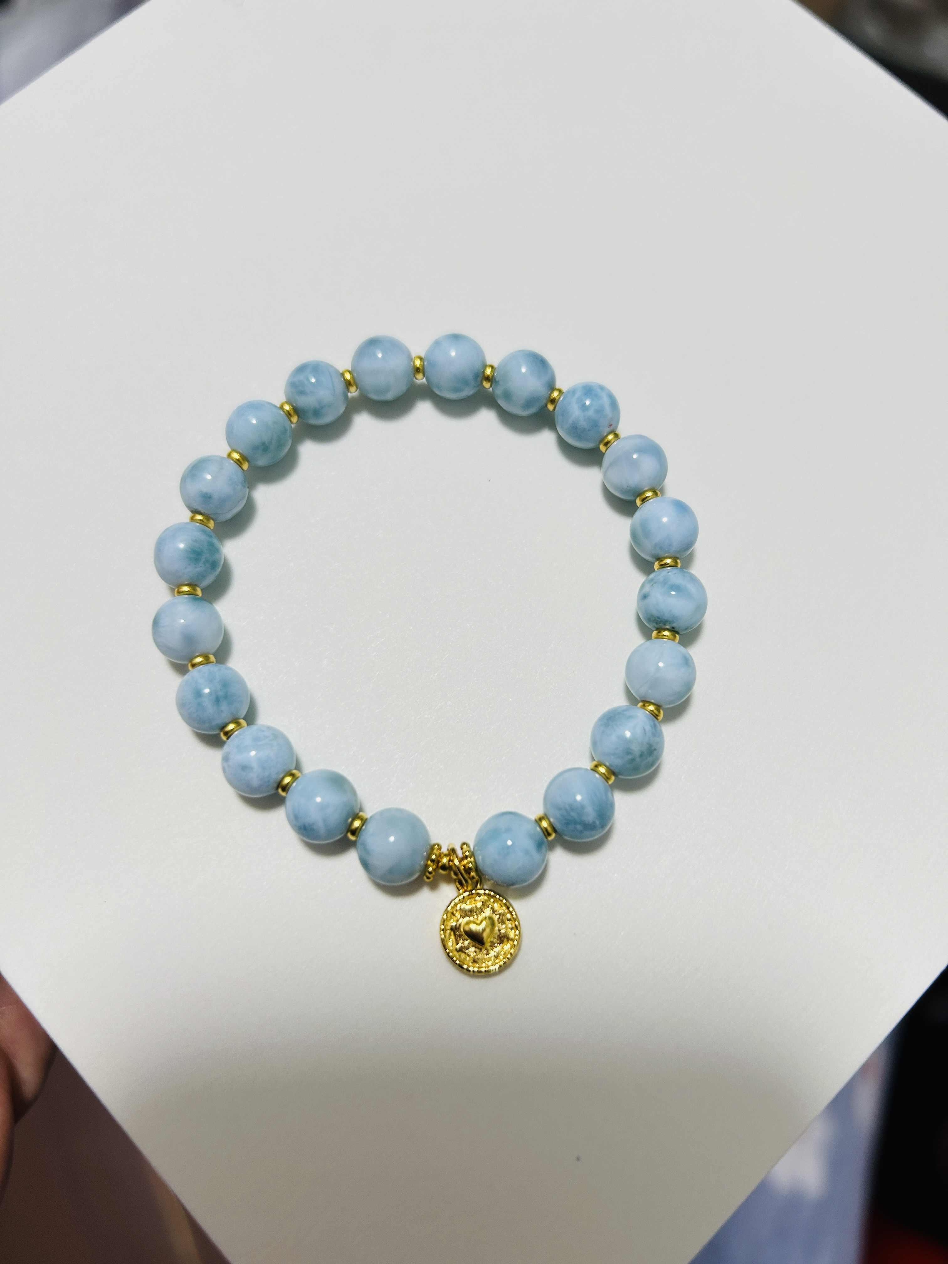 足金海 纹 石 手串 3.01克