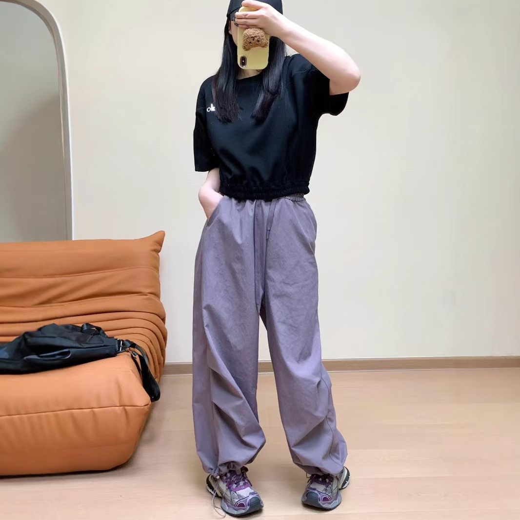 anben AL 时尚百搭休闲宽松三色阔腿裤