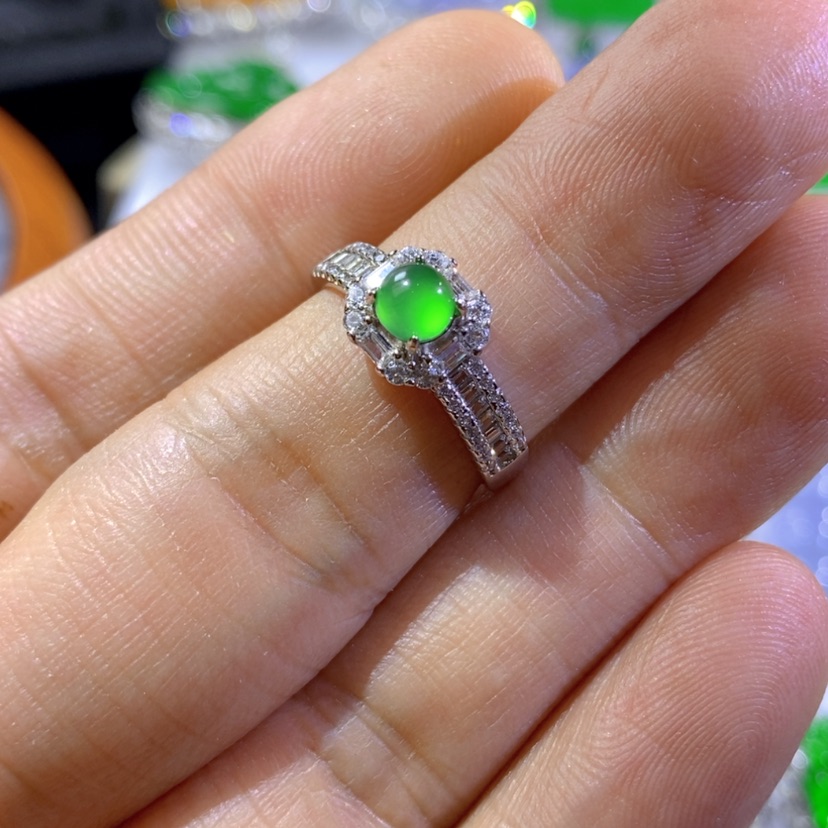 【闪购商品】翡翠挂件银S925镶嵌天然翡翠