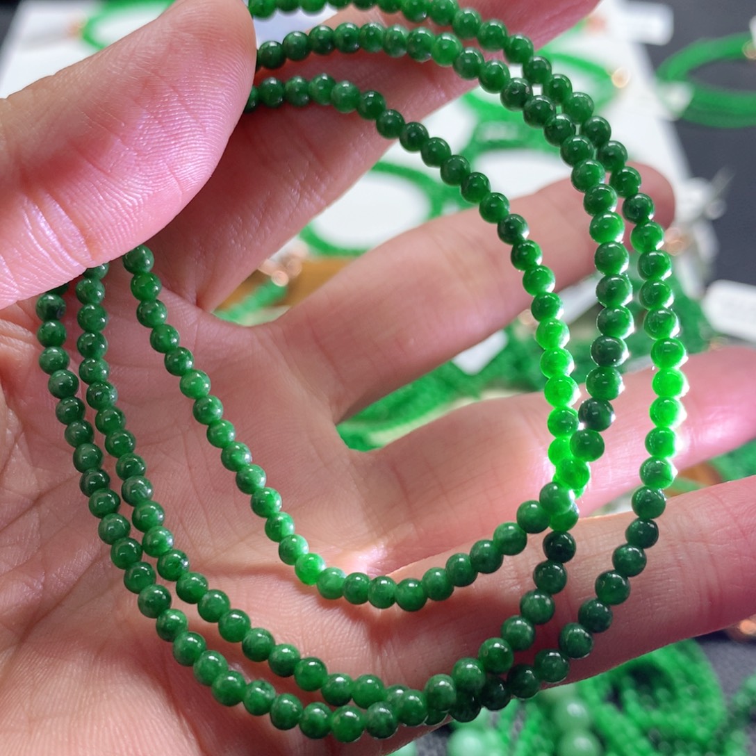 翡翠未镶嵌手链翡翠