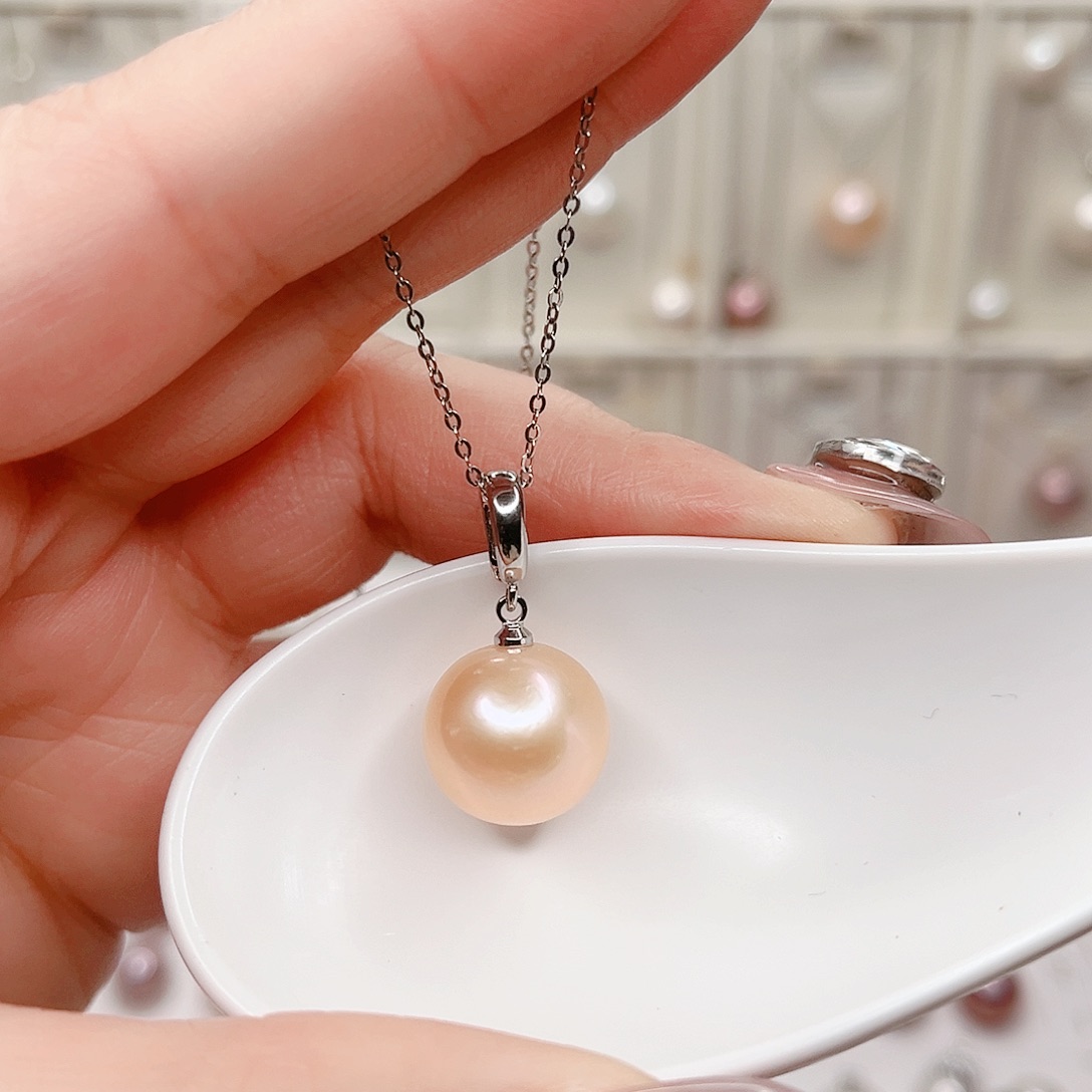 合金淡水珍珠吊坠(赠链)