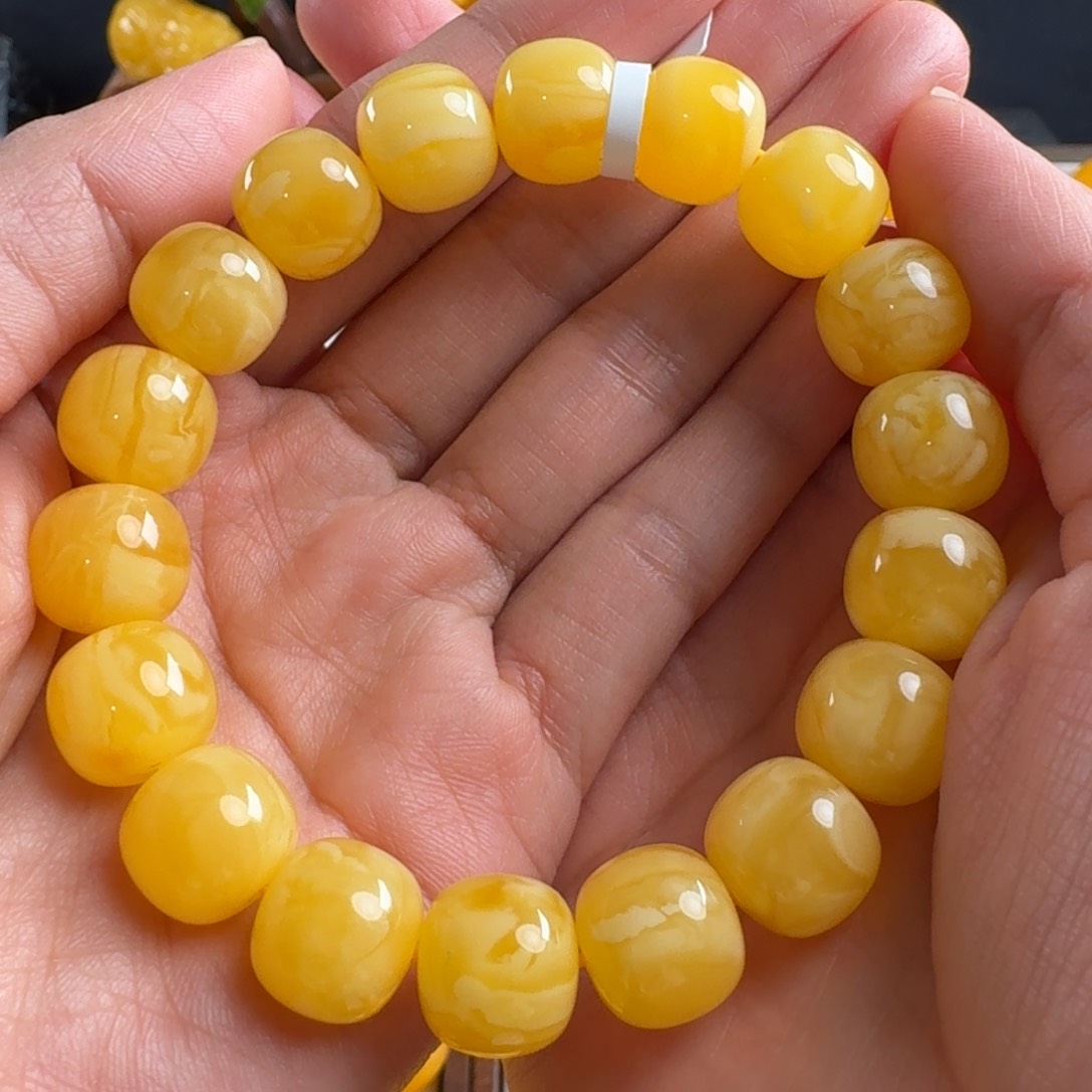 蜜蜡毛衣链未镶嵌