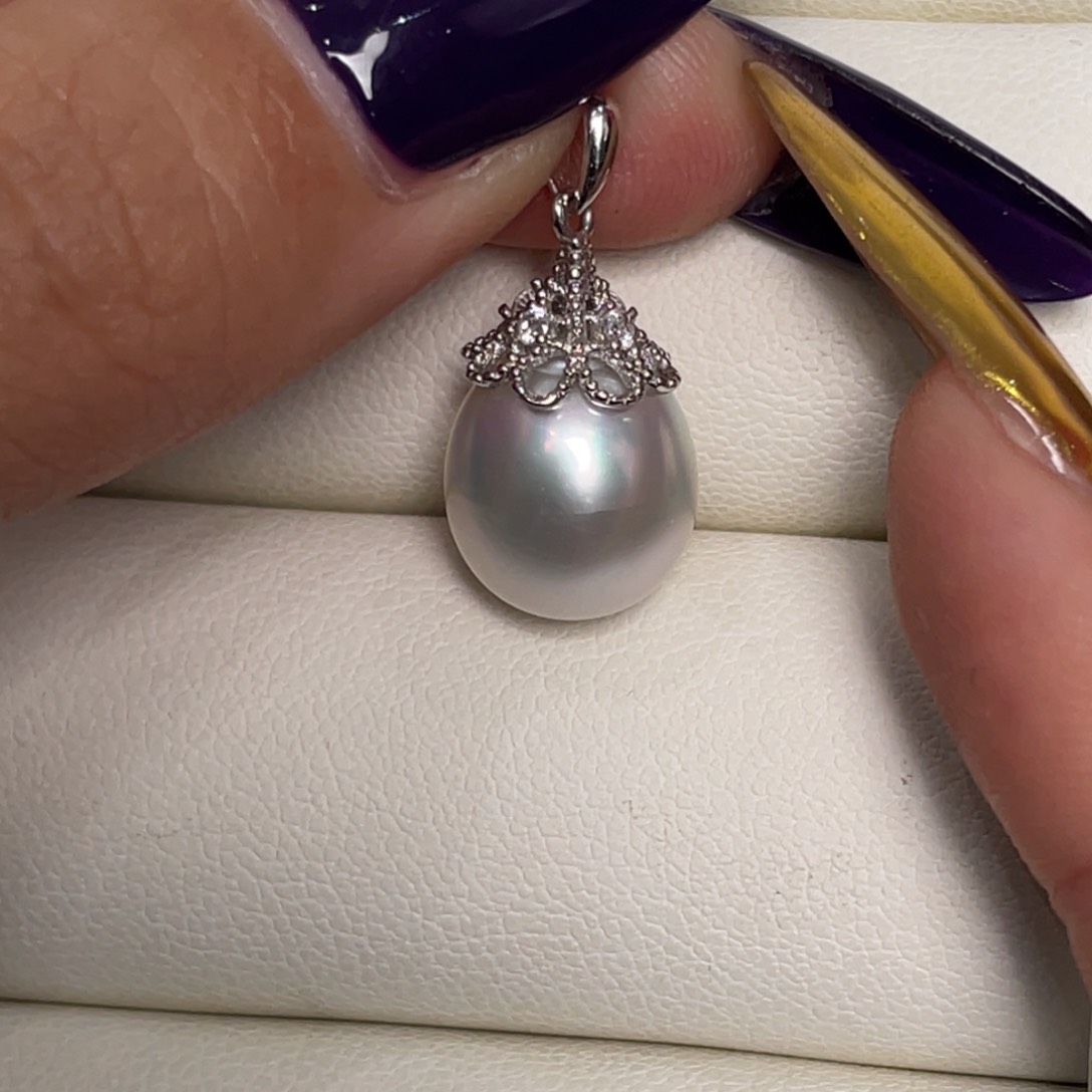 海水珍珠颈饰银S925镶嵌