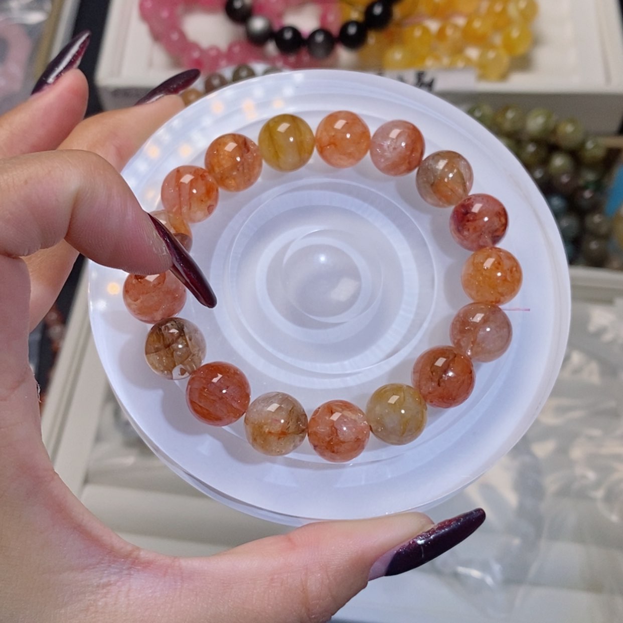【闪购商品】水晶手链未镶嵌彩胶花142
