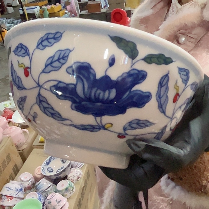 陶摆件景德镇高温瓷中碗
