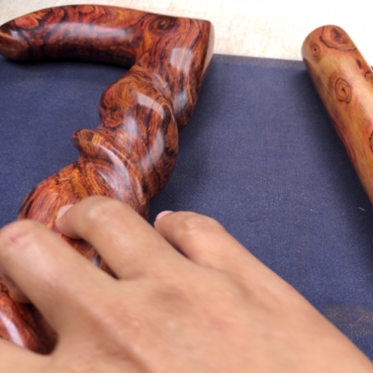 透***人黄花梨/降香黄檀拐杖