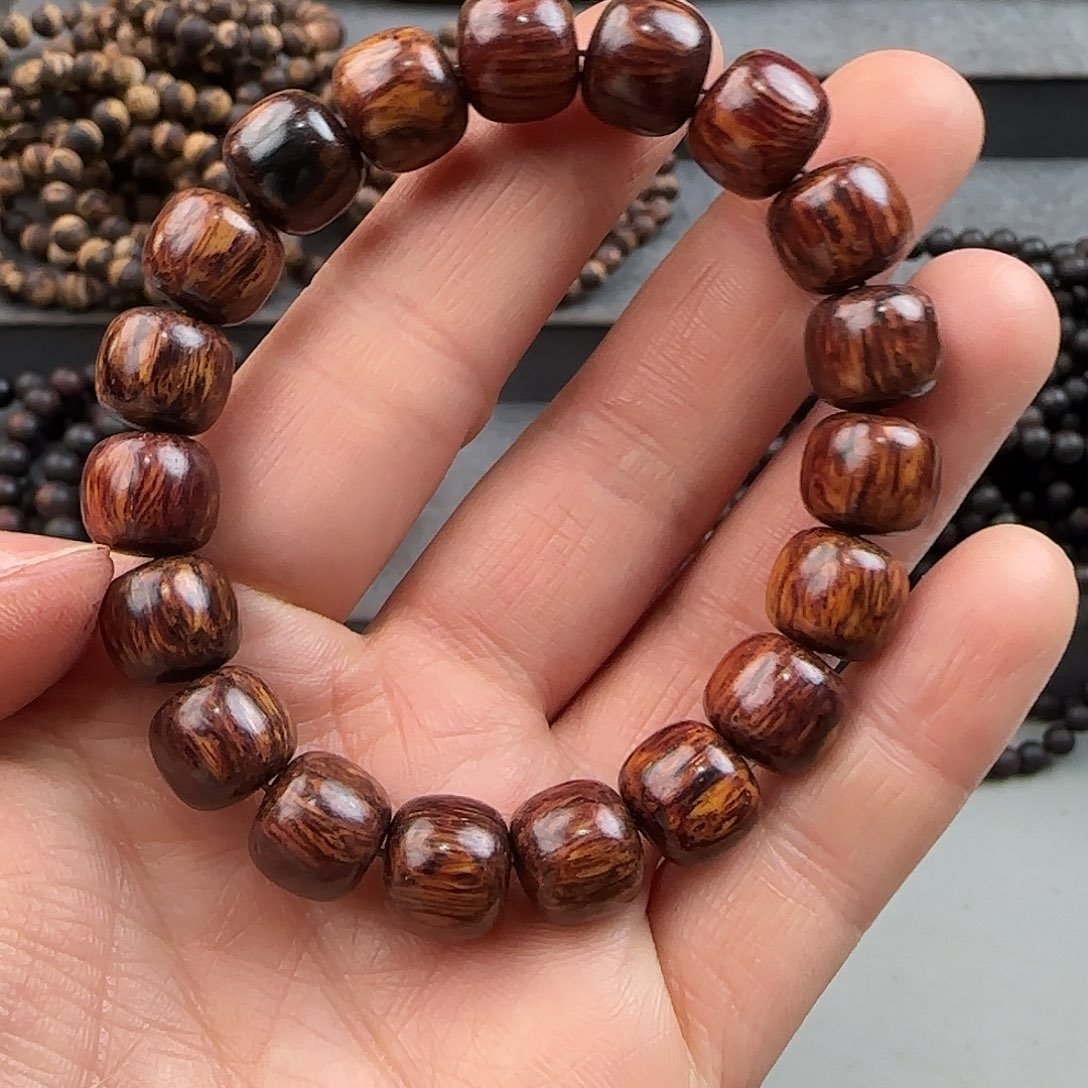 降真香手串/手链1.0老型海南红降黑金底满油