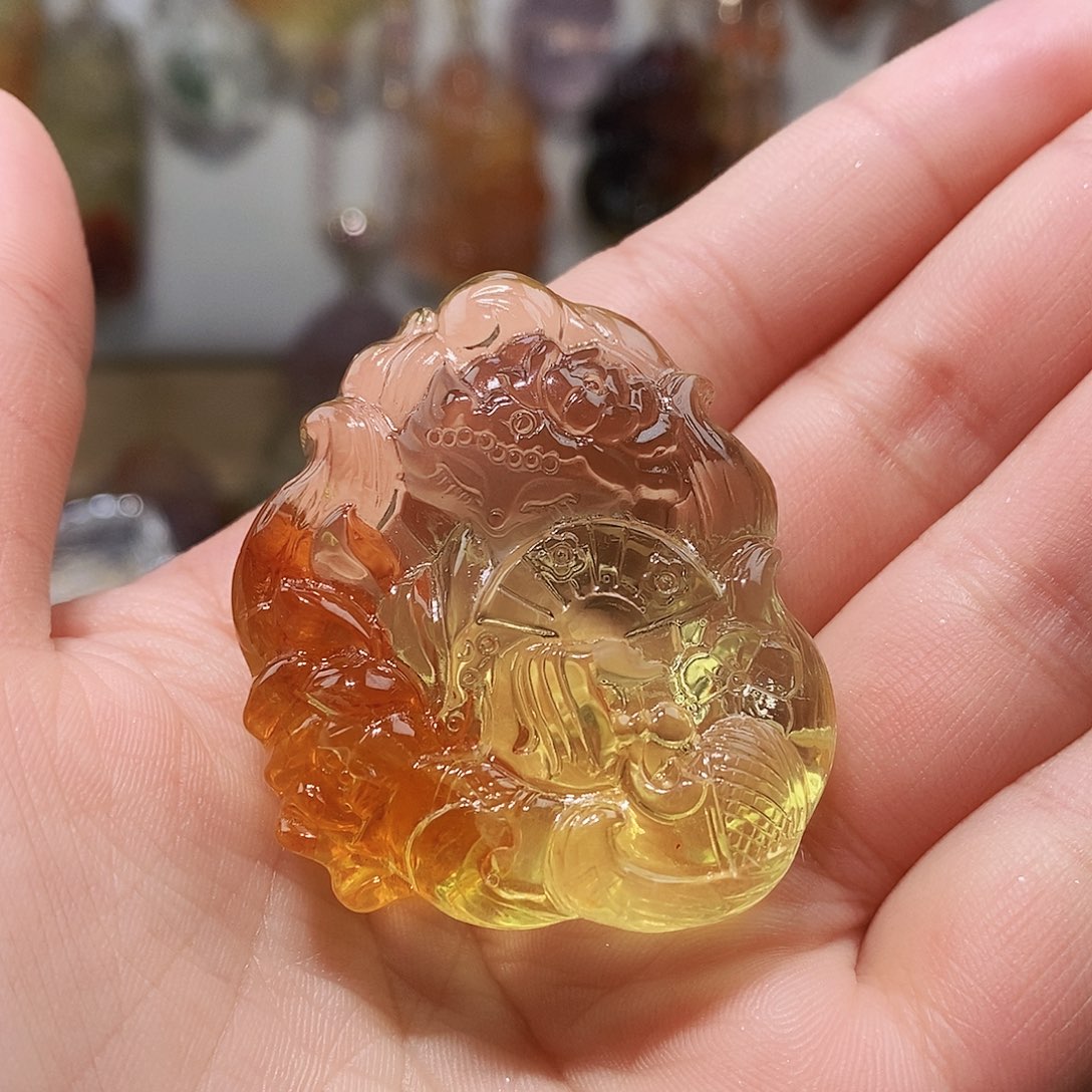 水晶水晶吊坠未镶嵌甜*饯