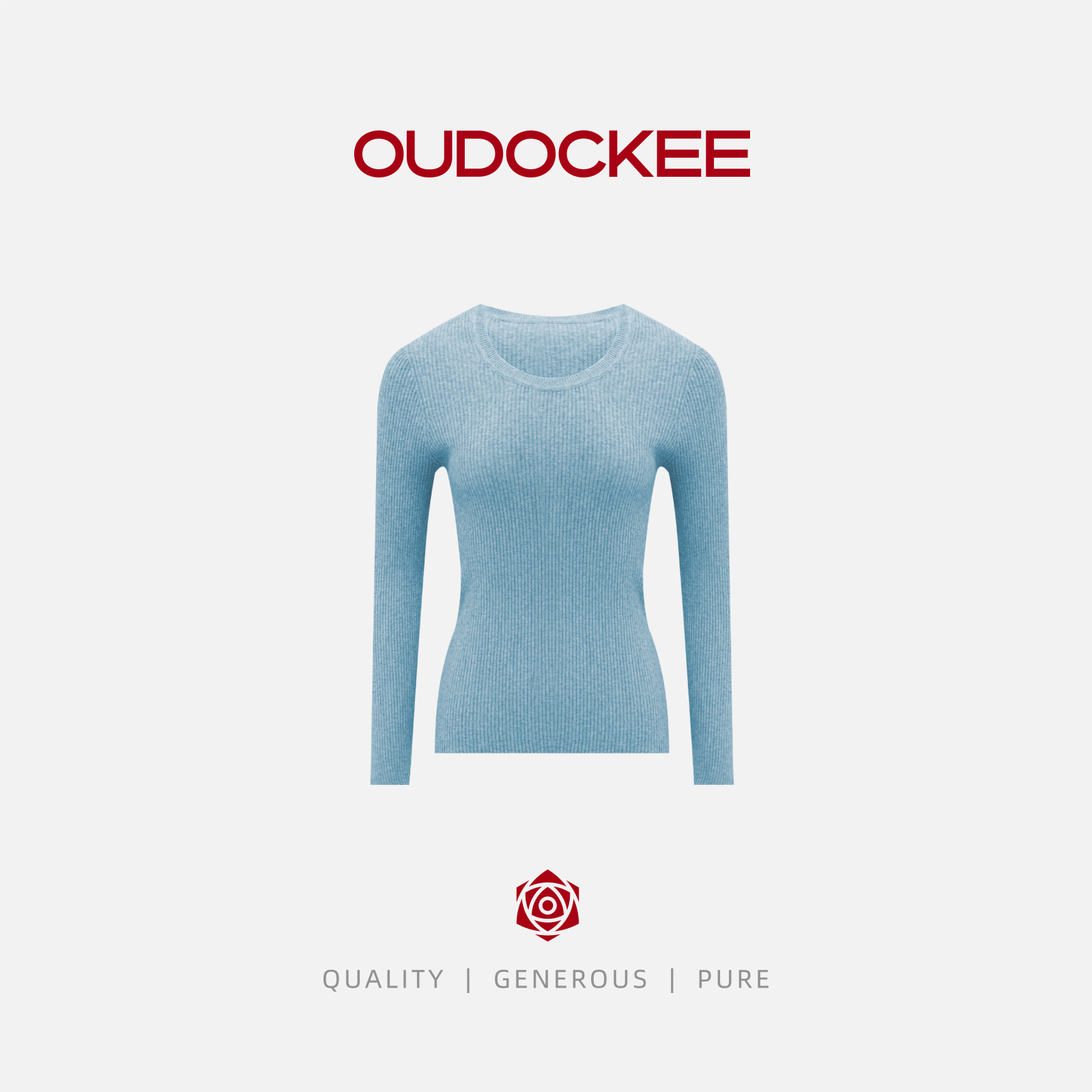 OUDOCKEE 鸥鸥【女神】韩国长袖针织衫软糯打底 SACU1020T