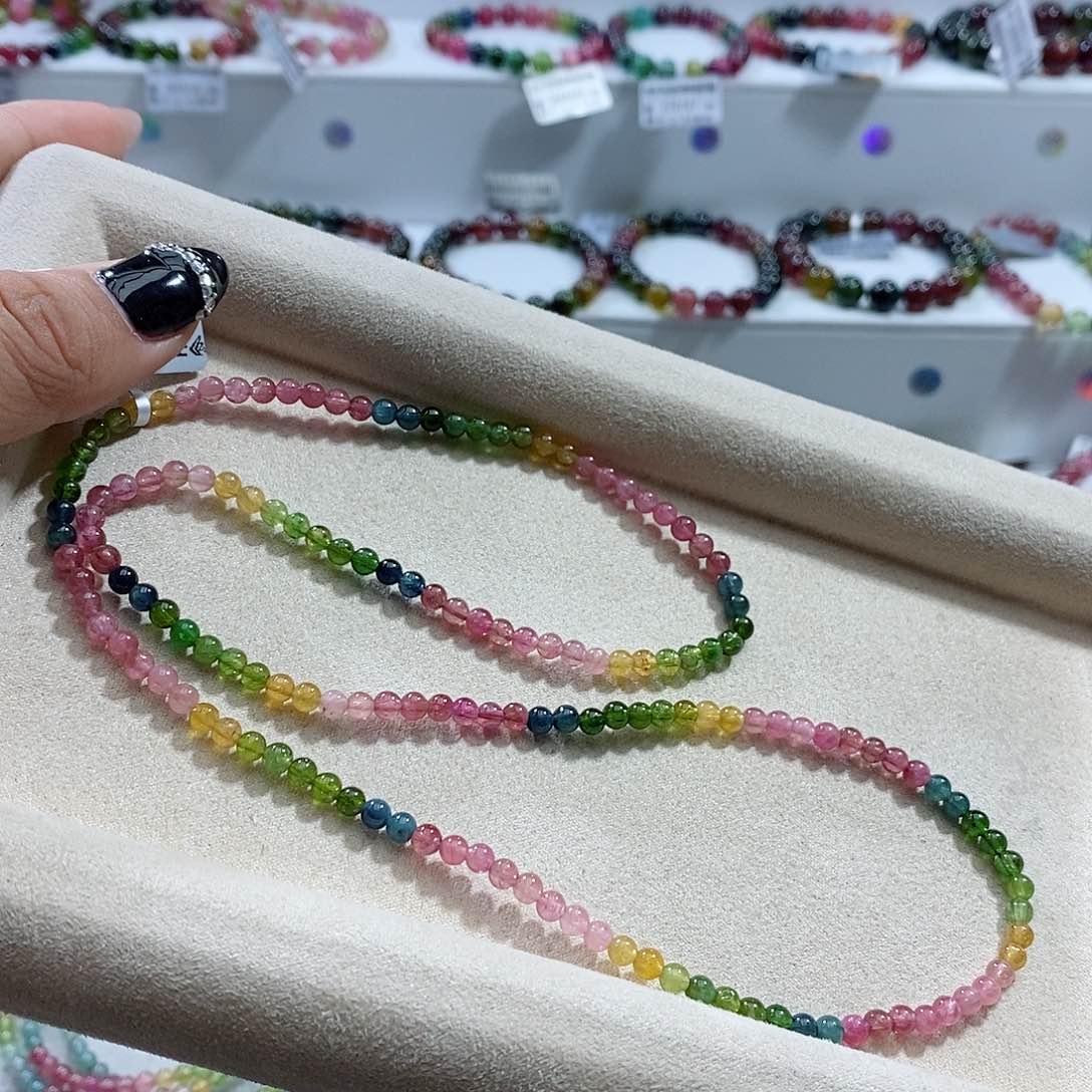 碧玺手链未镶嵌多样性发一条