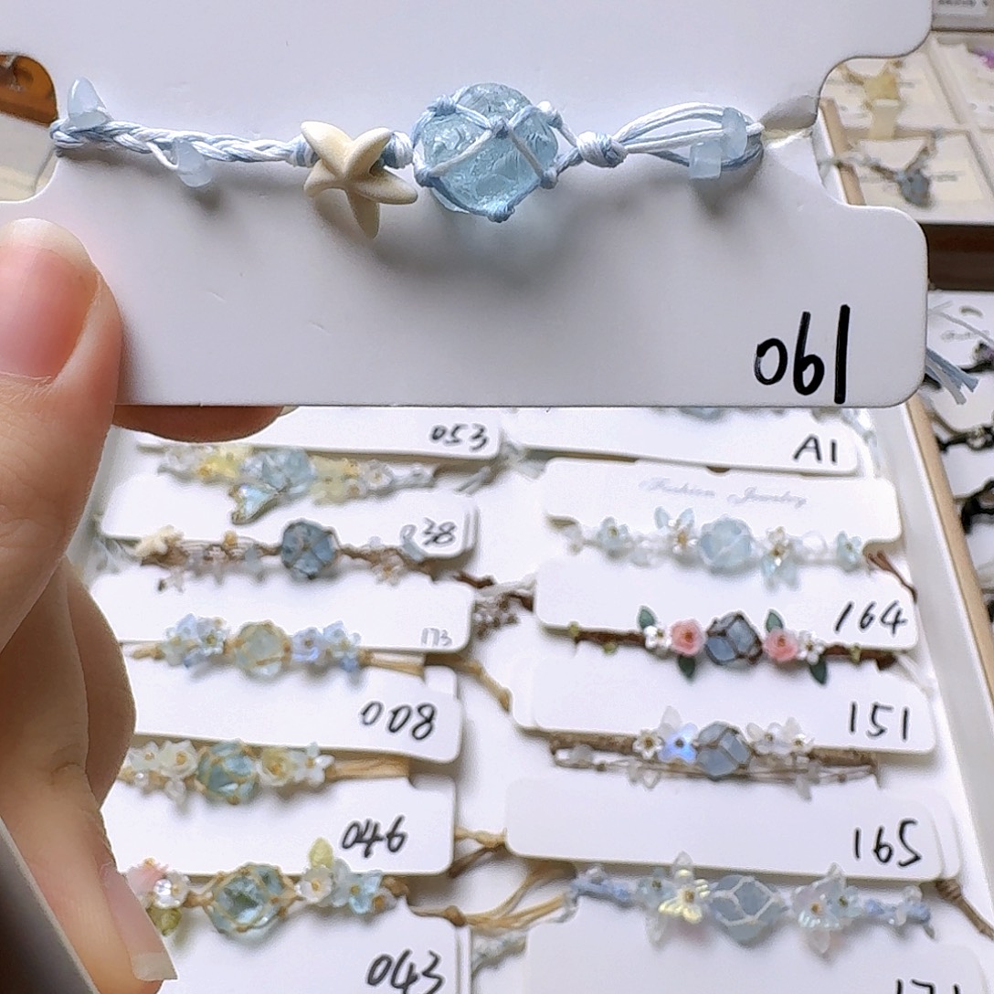 石英石纯铜锡合金纯铜061手链