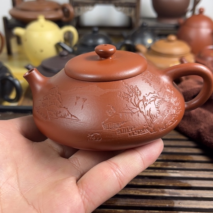 紫砂茶壶原矿紫砂半手工制作