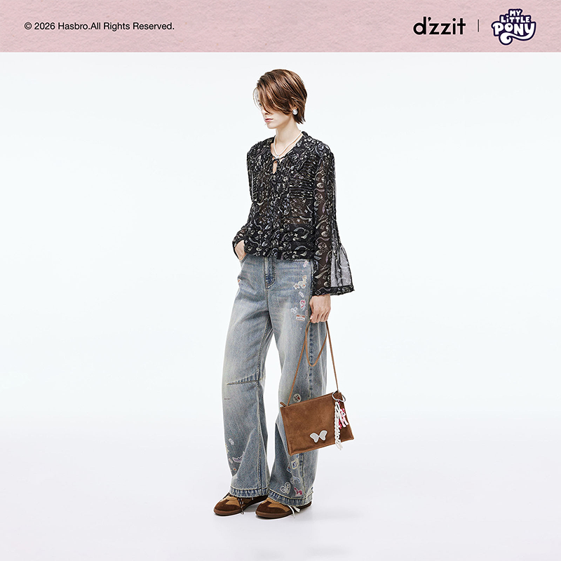 【小马宝莉联名系列】dzzit地素衬衫26夏薄款上衣女3K2DB41