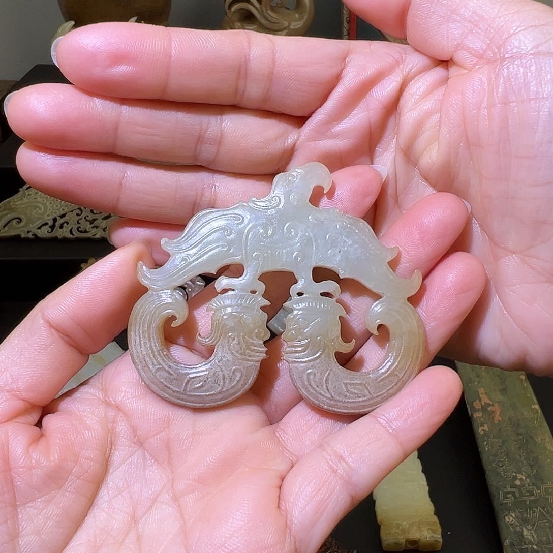 未镶嵌和田玉挂件瓷*缘
