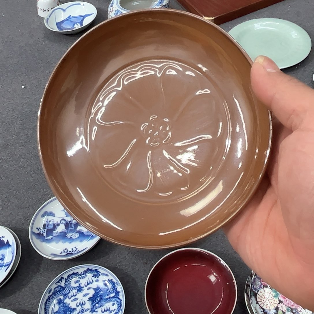 罐紫金釉小盘，老的