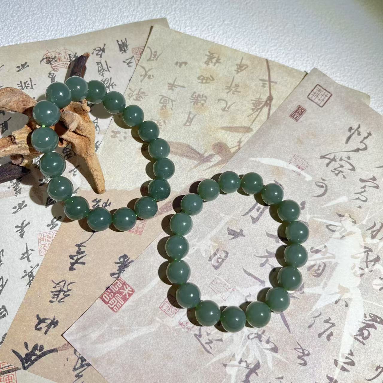 天然和田玉 沙枣清单圈玉手串 多样性发货 拍一发一 H451