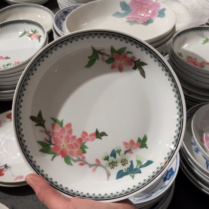 醴陵釉下手绘18厘米深盘二等