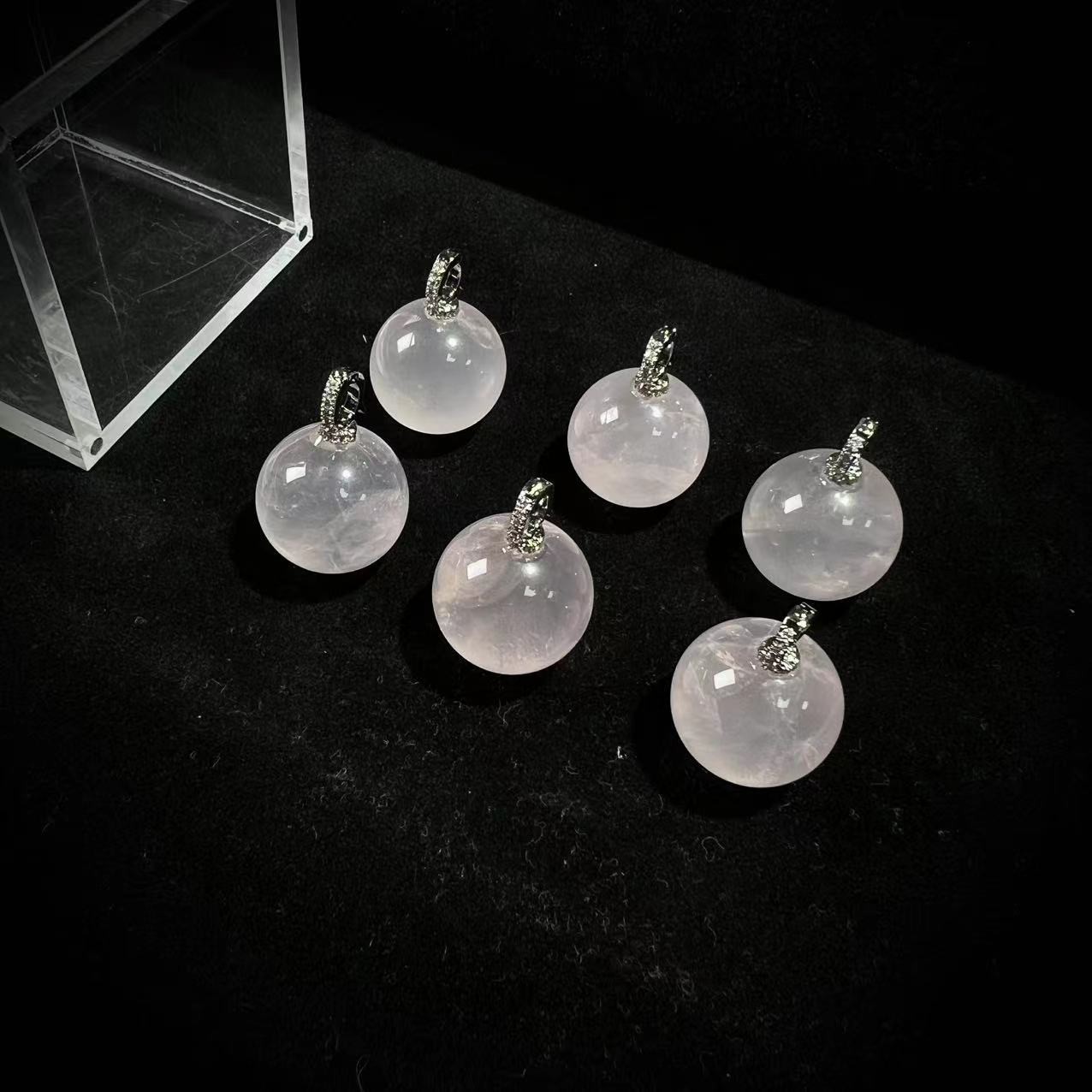 S2984【貝勒爺】粉水晶吊坠【多样性发其一】